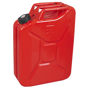 Sealey JC20SCR Screw Cap Metal Jerry Can 20L - Red
