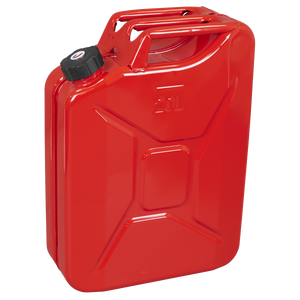 Sealey JC20SCR Screw Cap Metal Jerry Can 20L - Red