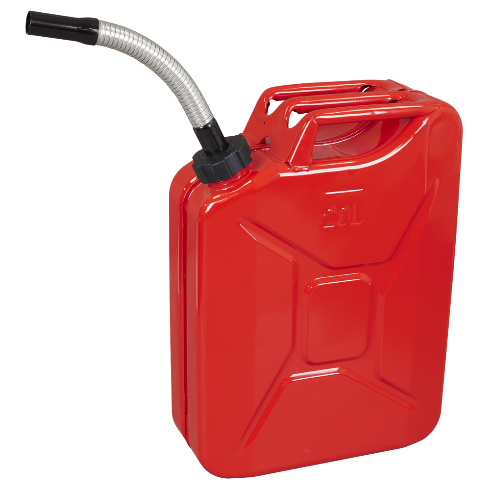 Sealey JC20SCR Screw Cap Metal Jerry Can 20L - Red - additional view 3