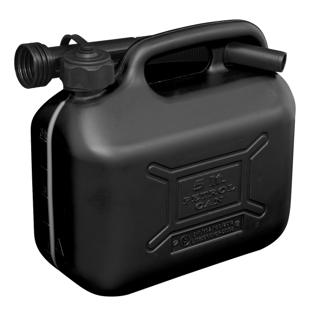 Sealey JC5B Fuel Can 5L - Black