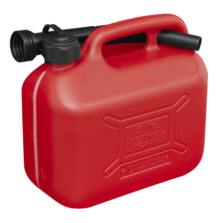 Sealey JC5R Fuel Can 5L - Red