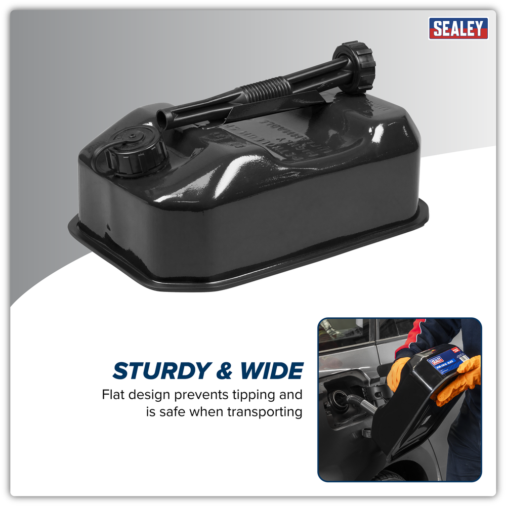 Sealey JC5RB Jerry Can 5L - Black - additional view 2