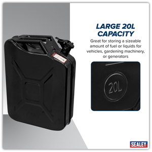 Sealey JCY20B Jerry Can 20L - Black - additional view 13