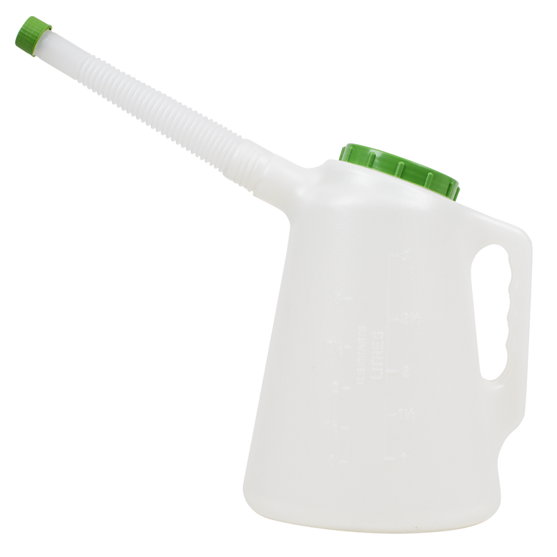 Sealey JDL3G Oil Container with Green Lid & Flexible Spout 3L - additional view 2