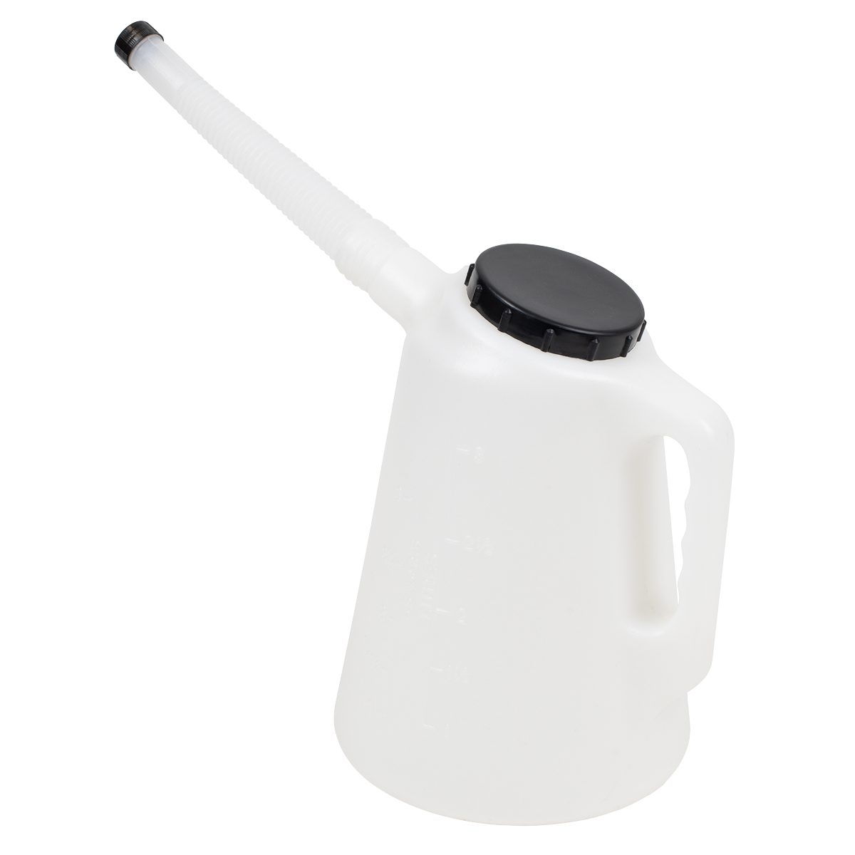 Sealey JDL3 Oil Container with Black Lid & Flexible Spout 3L