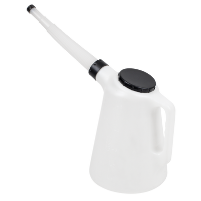 Sealey JDL5 Oil Container with Flexible Spout 5L - Black Lid