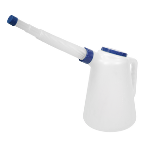Sealey JDL5B Oil Container with Flexible Spout 5L - Blue Lid