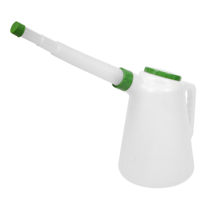 Sealey JDL5G Oil Container with Flexible Spout 5L - Green Lid