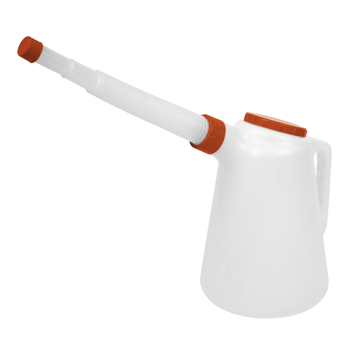 Sealey JDL5R Oil Container with Flexible Spout 5L - Red Lid