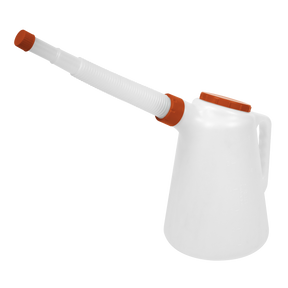 Sealey JDL5R Oil Container with Flexible Spout 5L - Red Lid