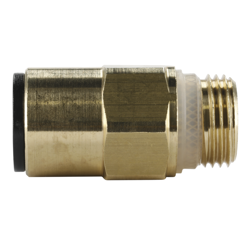 Sealey JGBC1238 John Guest® Brass SuperThread Straight Adaptor 12mm x 3/8"BSP - Pack of 2 - additional view 3