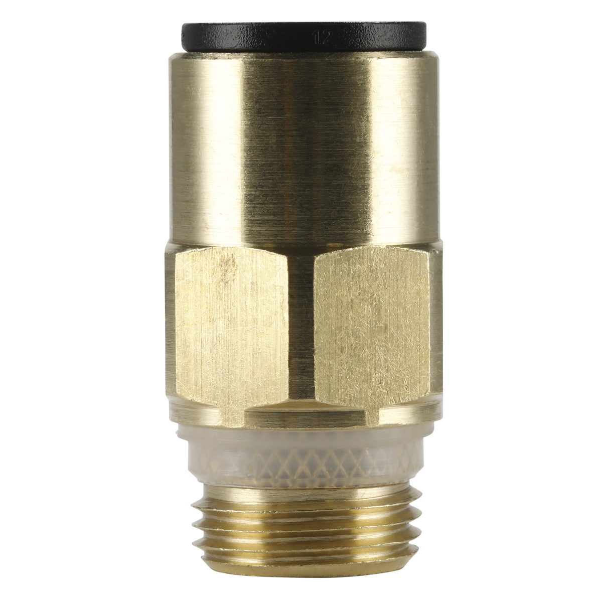 Sealey JGBC1238 John Guest® Brass SuperThread Straight Adaptor 12mm x 3/8"BSP - Pack of 2 - additional view 2
