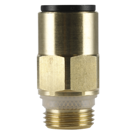 Sealey JGBC1238 John Guest® Brass SuperThread Straight Adaptor 12mm x 3/8"BSP - Pack of 2 - additional view 2