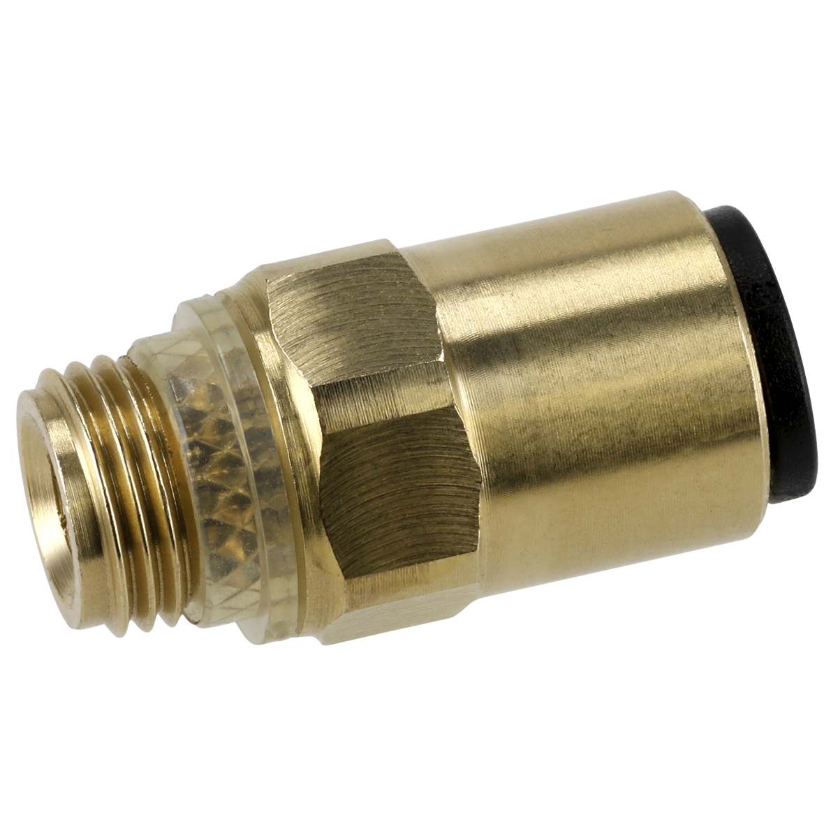 Sealey JGBC618 John Guest® Brass SuperThread Straight Adaptor 6mm x 1/8"BSP - Pack of 2
