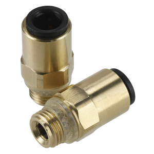 Sealey JGBC618 John Guest® Brass SuperThread Straight Adaptor 6mm x 1/8"BSP - Pack of 2 - additional view 6