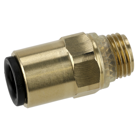 Sealey JGBC618 John Guest® Brass SuperThread Straight Adaptor 6mm x 1/8"BSP - Pack of 2 - additional view 2