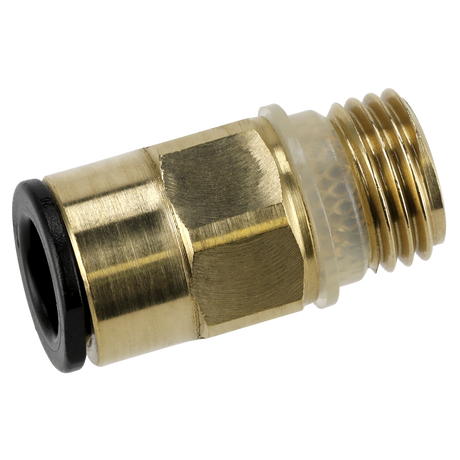 Sealey JGBC814 John Guest® Brass SuperThread Straight Adaptor 8mm x 1/4"BSP - Pack of 2