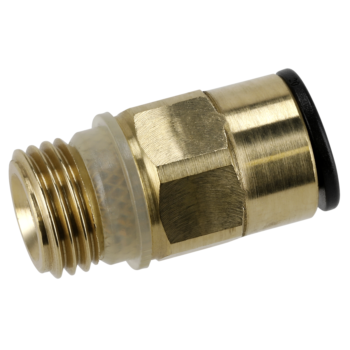 Sealey JGBC814 John Guest® Brass SuperThread Straight Adaptor 8mm x 1/4"BSP - Pack of 2 - additional view 2