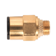 Sealey JGBC818 John Guest® Brass SuperThread Straight Adaptor 8mm x 1/8"BSP - Pack of 2