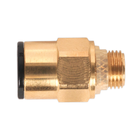 Sealey JGBC818 John Guest® Brass SuperThread Straight Adaptor 8mm x 1/8"BSP - Pack of 2