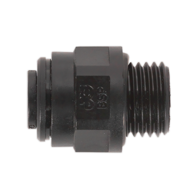 Sealey JGC1014 John Guest® Straight Adaptor 10mm x 1/4"BSP - Pack of 5