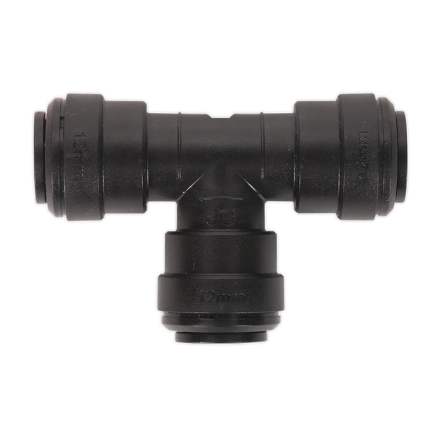Sealey JGCT12 John Guest® Equal Tee Coupling 12mm - Pack of 5