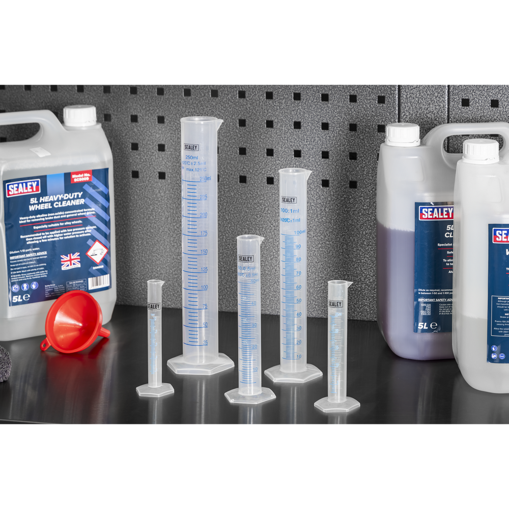Sealey JMC05 Graduated Measuring Cylinder Set 5pc - additional view 2