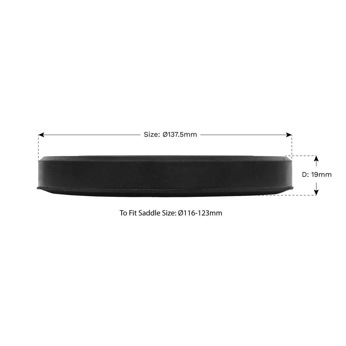 Sealey JP06 Safety Rubber Jack Pad - Type A - additional view 3