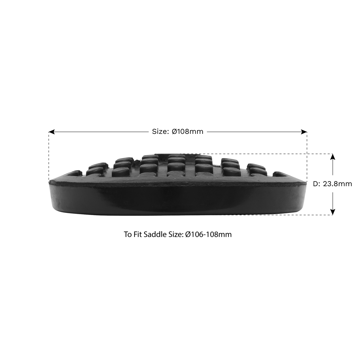 Sealey JP10 Safety Rubber Jack Pad - Type C - additional view 3