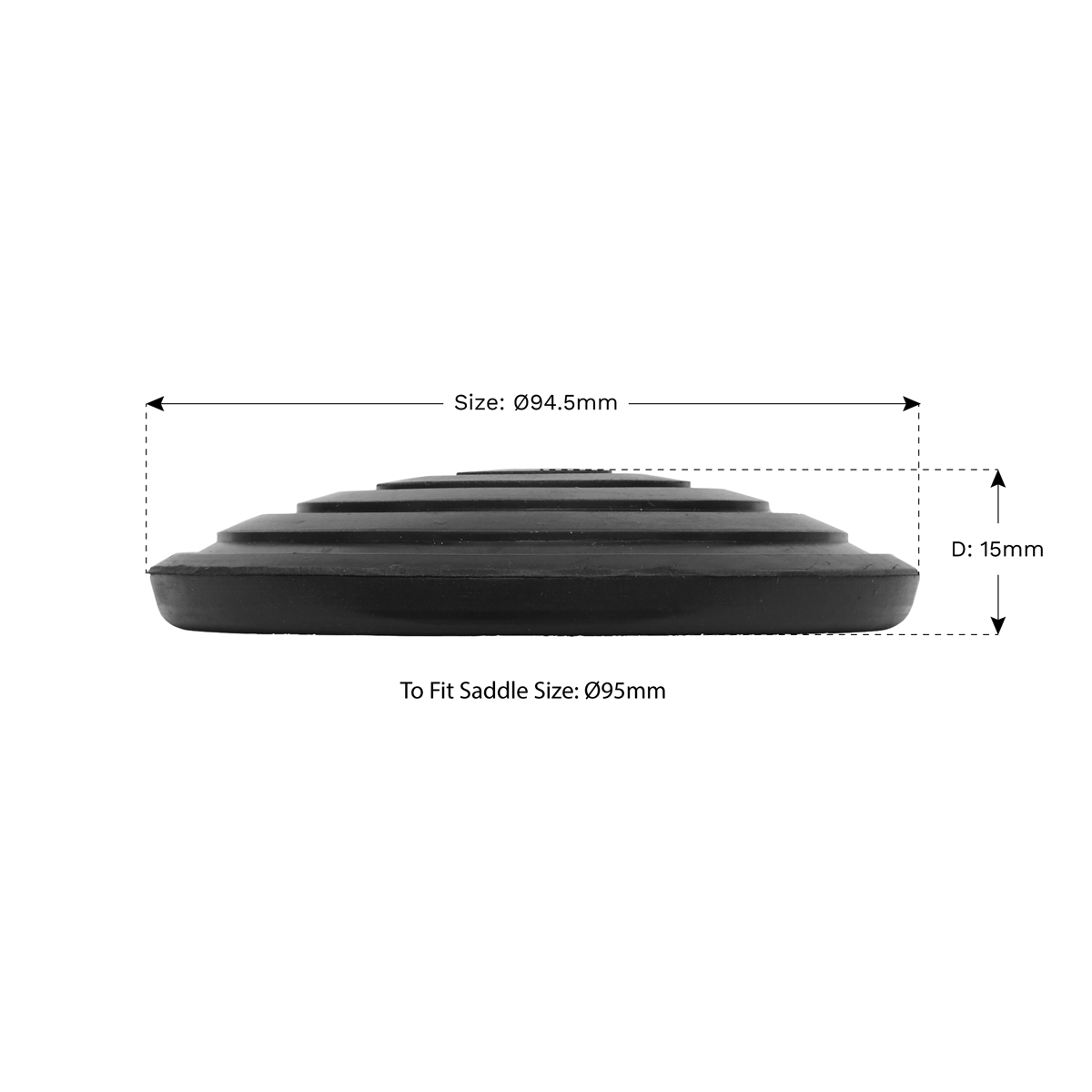 Sealey JP13 Safety Rubber Jack Pad - Type C - additional view 2