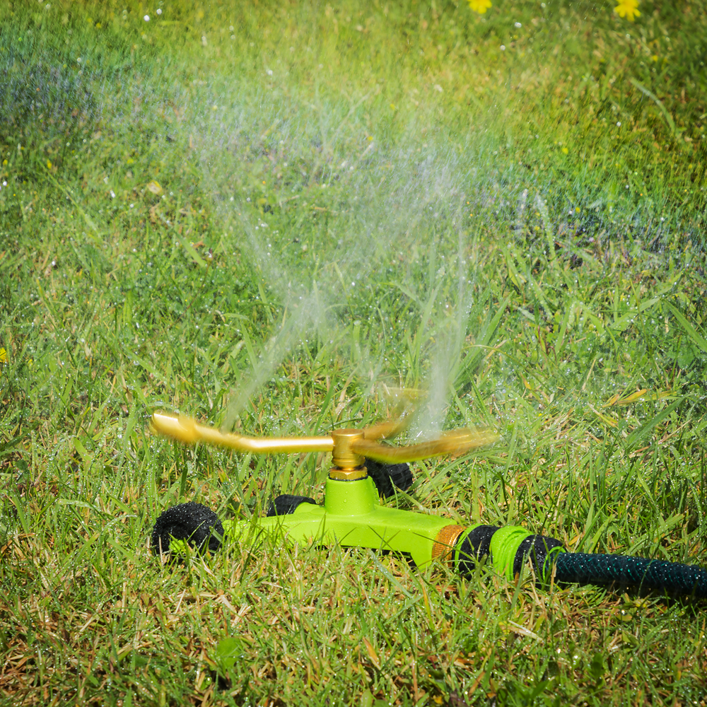 Sealey JS2032 3-Arm Brass Sprinkler with Metal Wheeled Base - additional view 2