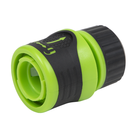 Sealey JS3051 Soft-Touch Hose Connector With Water Stop & Lock 1/2"-5/8"