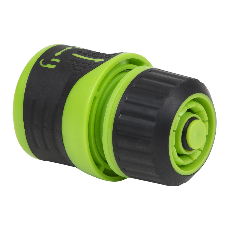 Sealey JS3051 Soft-Touch Hose Connector With Water Stop & Lock 1/2"-5/8" - additional view 4