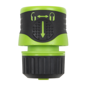 Sealey JS3051 Soft-Touch Hose Connector With Water Stop & Lock 1/2"-5/8" - additional view 5