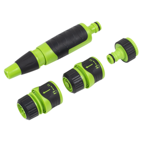 Sealey JS9611 Deluxe Soft-Touch Hose Nozzle & Connector Set 4pc