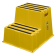 Sealey KS6 Heavy-Duty 2-Step Safety Steps with Anti-Slip Treads 150kg Capacity, Yellow - EN 14183