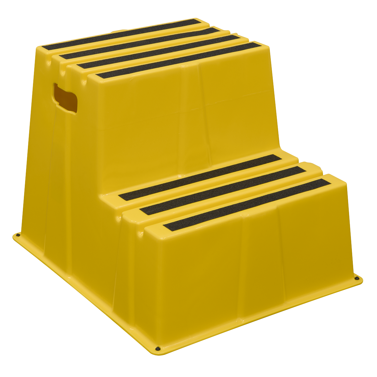 Sealey KS6 Heavy-Duty 2-Step Safety Steps with Anti-Slip Treads 150kg Capacity, Yellow - EN 14183 - additional view 2