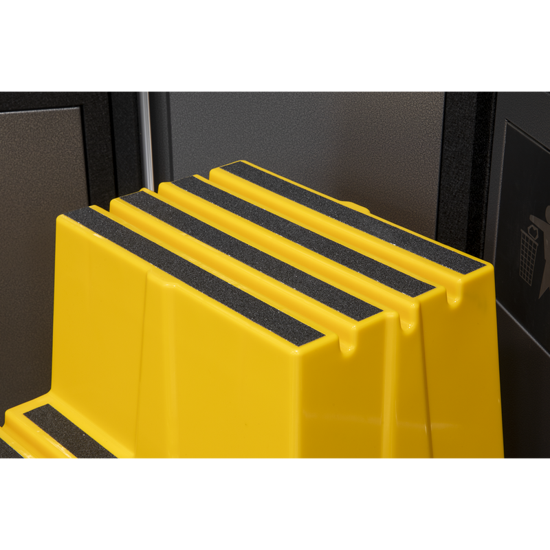 Sealey KS7 Heavy-Duty 3-Step Safety Steps with Anti-Slip Treads 150kg Capacity, Yellow - EN 14183 - additional view 10