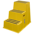 Sealey KS7 Heavy-Duty 3-Step Safety Steps with Anti-Slip Treads 150kg Capacity, Yellow - EN 14183