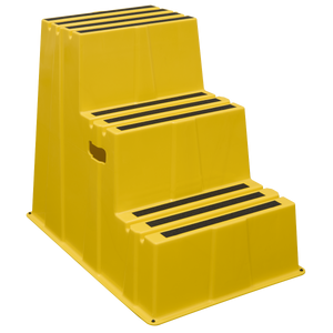 Sealey KS7 Heavy-Duty 3-Step Safety Steps with Anti-Slip Treads 150kg Capacity, Yellow - EN 14183 - additional view 12