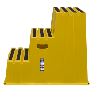 Sealey KS7 Heavy-Duty 3-Step Safety Steps with Anti-Slip Treads 150kg Capacity, Yellow - EN 14183 - additional view 13