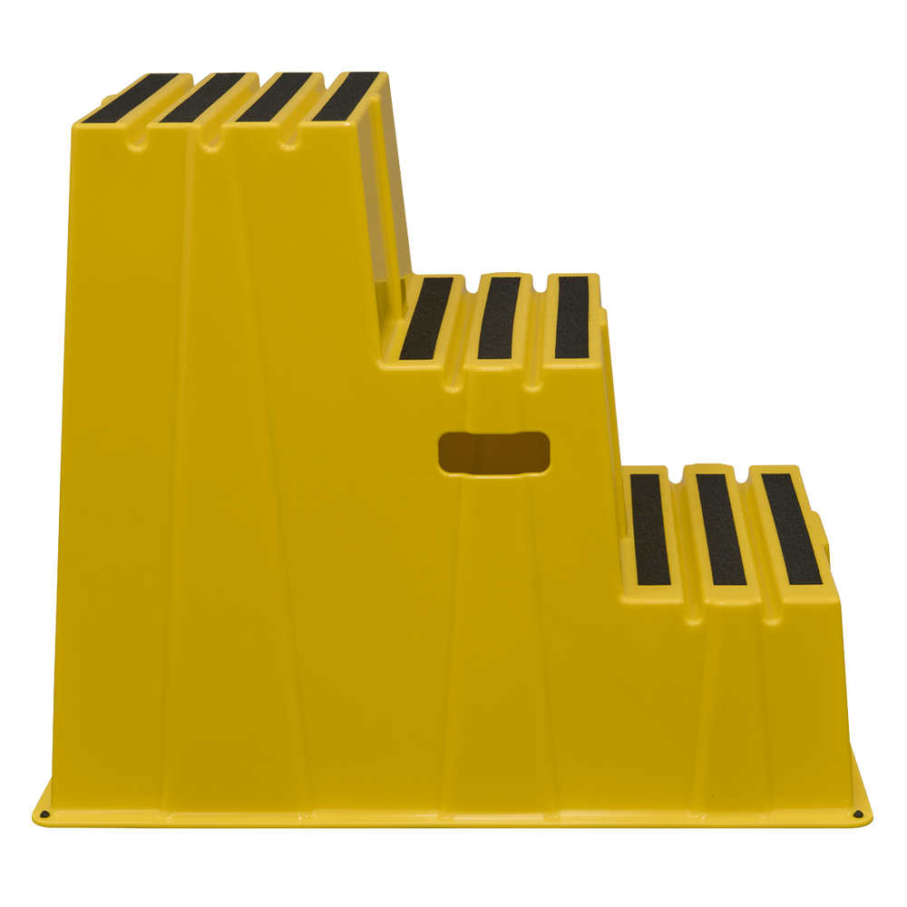Sealey KS7 Heavy-Duty 3-Step Safety Steps with Anti-Slip Treads 150kg Capacity, Yellow - EN 14183 - additional view 14