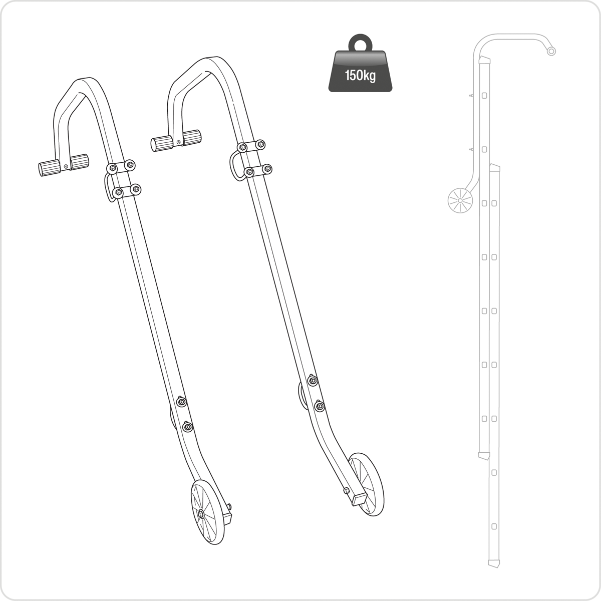 Sealey LAD003 Ladder Roof Hooks - additional view 7