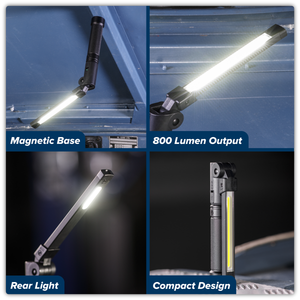 Sealey LED02G Rechargeable Aluminium Folding Pocket Light 2 COB & 1 SMD LED - additional view 14