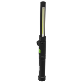 Sealey LED02G Rechargeable Aluminium Folding Pocket Light 2 COB & 1 SMD LED