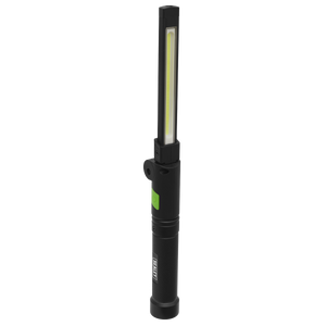 Sealey LED02G Rechargeable Aluminium Folding Pocket Light 2 COB & 1 SMD LED