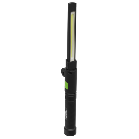Sealey LED02G Rechargeable Aluminium Folding Pocket Light 2 COB & 1 SMD LED