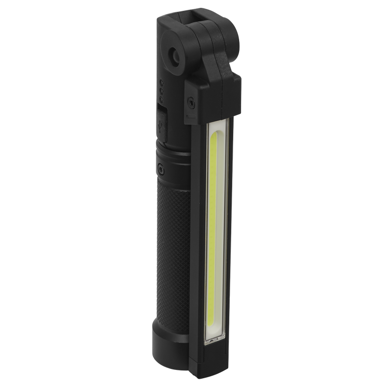 Sealey LED02G Rechargeable Aluminium Folding Pocket Light 2 COB & 1 SMD LED - additional view 3