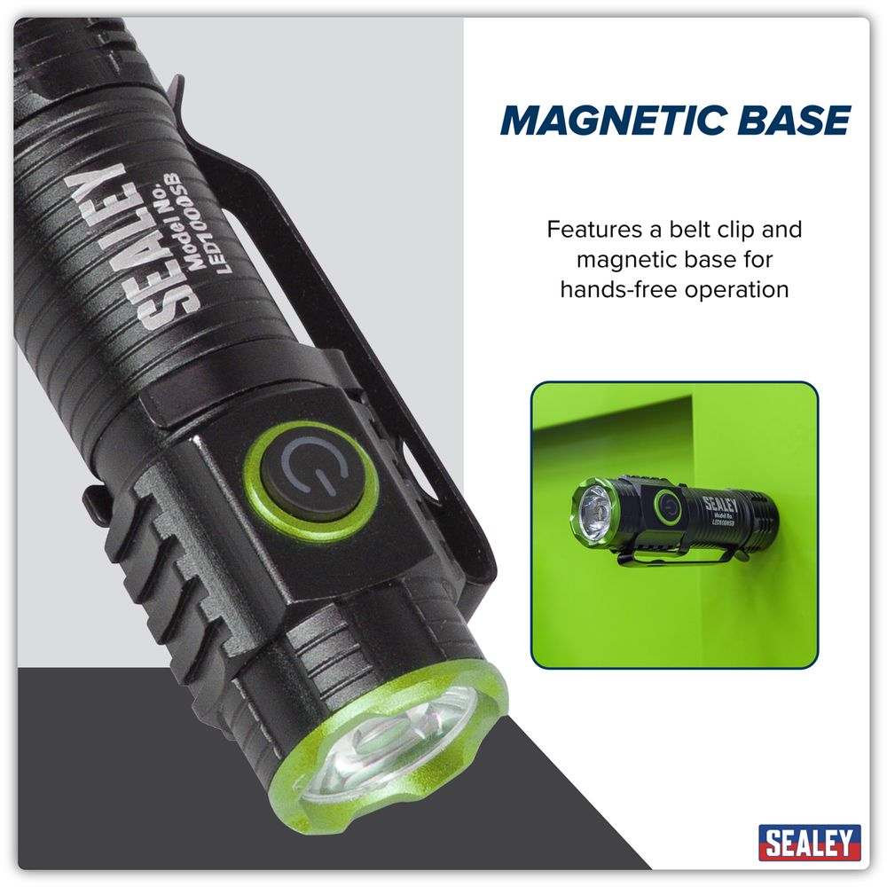 Sealey LED1000SB Rechargeable Super Beam Pocket Light 10W SMD LED - additional view 12