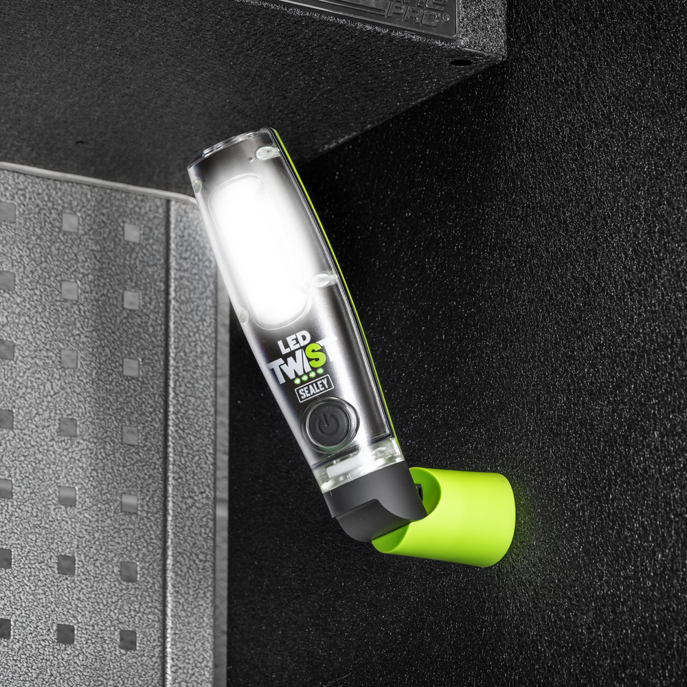 Sealey LED1001G LED Twist® Rechargeable Inspection Light 8W COB & 1W SMD - additional view 4